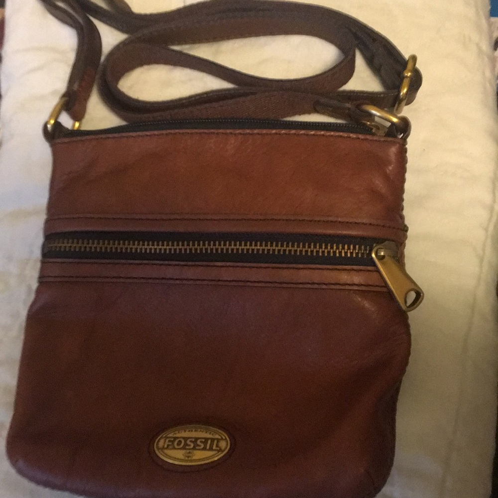 Fossil Brown Crossbody Purse